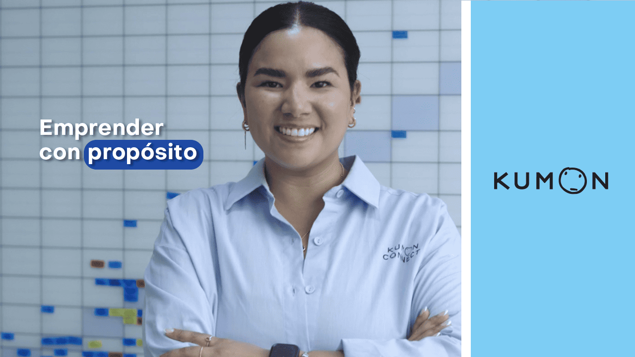 Foto de perfil de una orientadora Kumon sonriendo y hablando sobre emprender con proposito-Bolivia