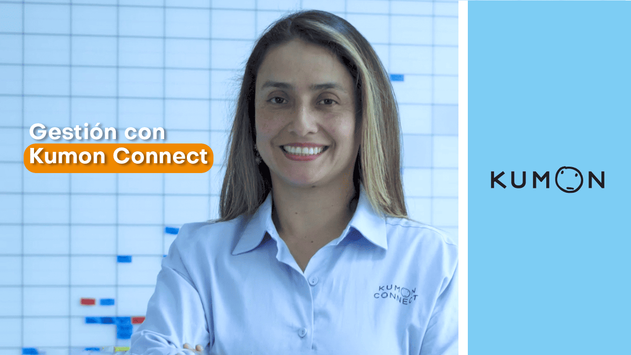 Foto de perfil de una orientadora Kumon hablando sobre la gestion con kumon connect-Bolivia